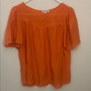 Vibrant Orange Blouse